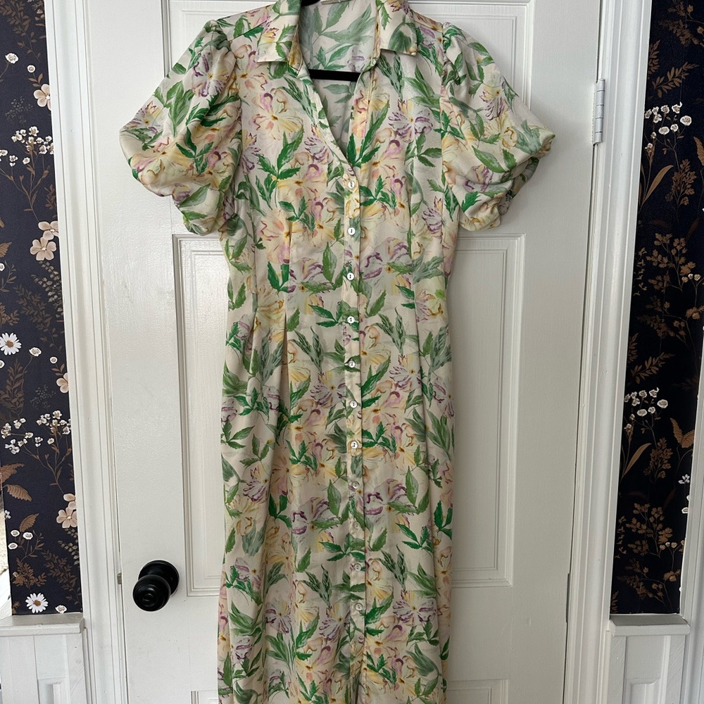 Floral Button-Up Dress